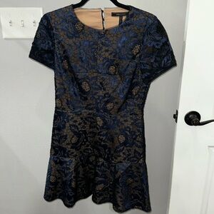 BCBG Maxazria Navy Cocktail Dress.